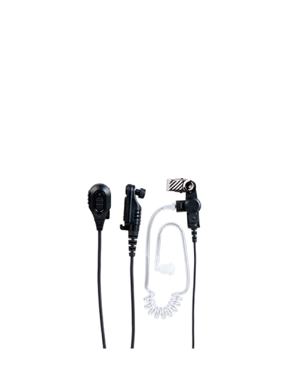 2-wire Surveillance Earpiece with Transparent Acoustic Tube(Beige)